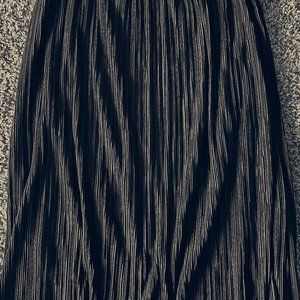 JOE B Black Ribbed Skirt (Size LARGE)